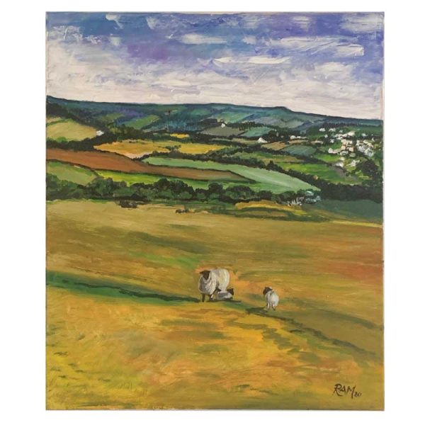 Canvas - Sheep on Caradon Hill